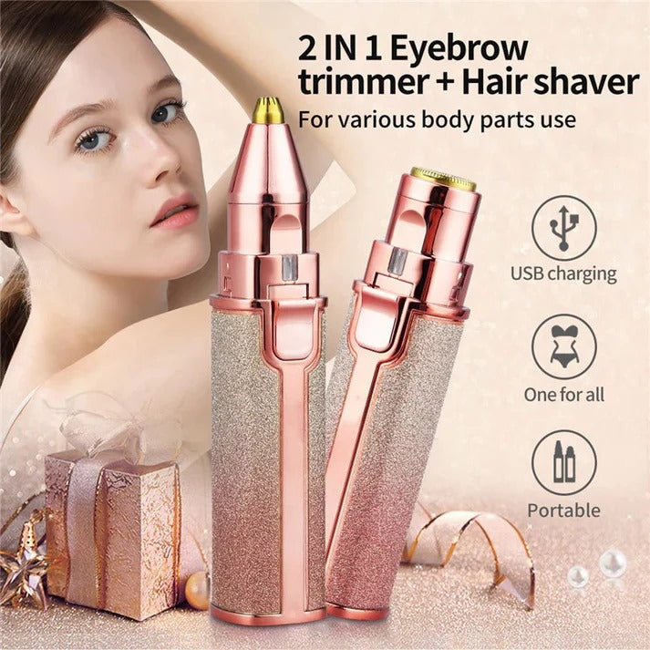 Flawless 2-in-1 Eyebrow and Facial Hair Remover